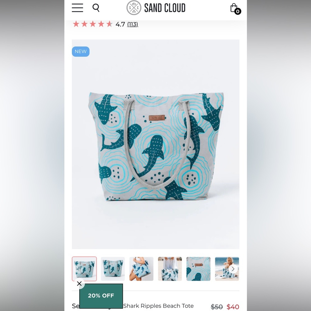 Sand Cloud tote